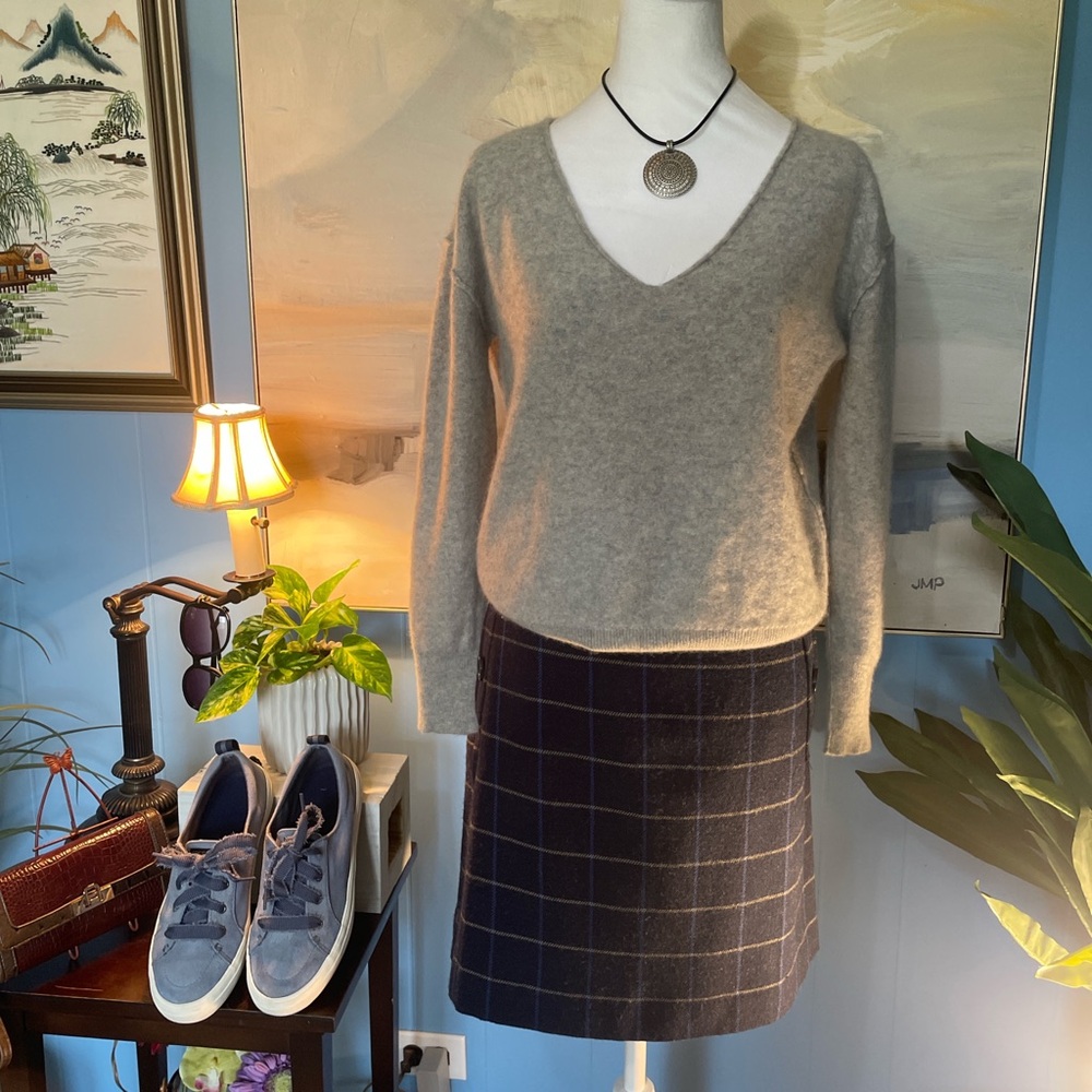 Free People Soft Gray Knit Top